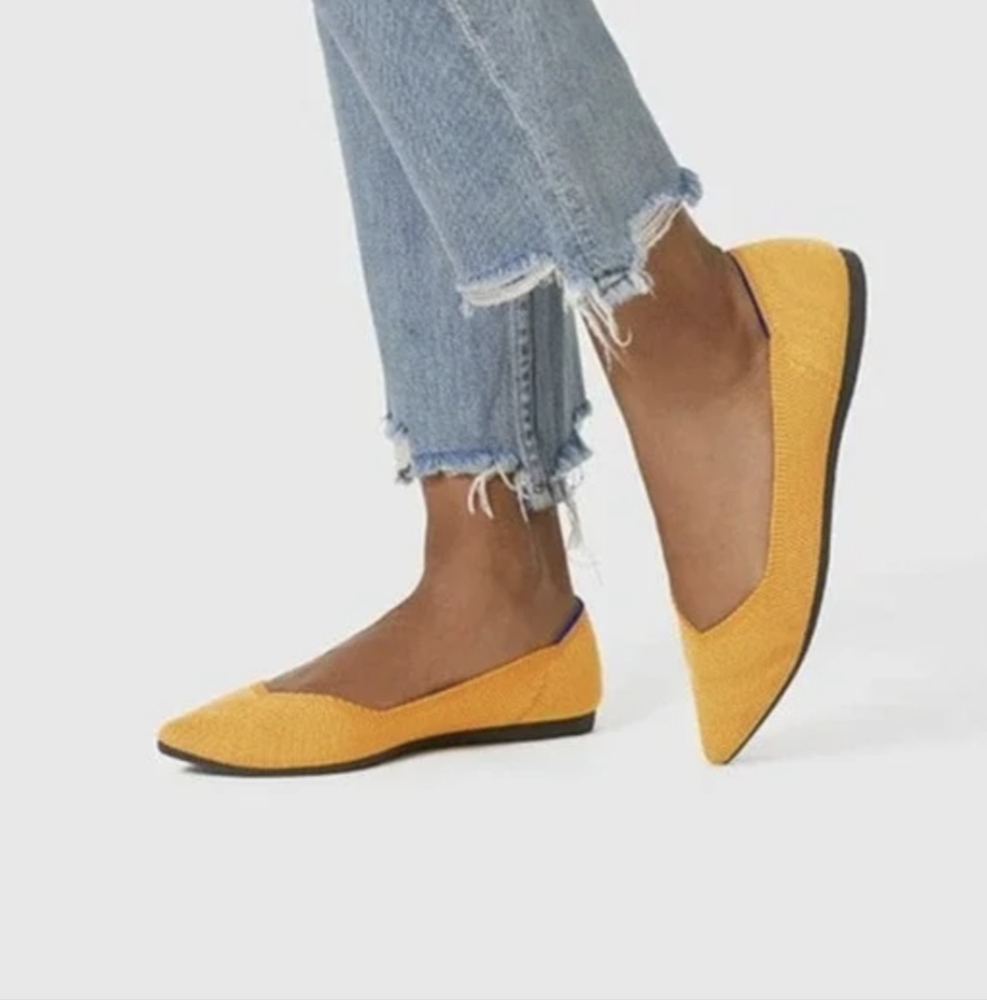 Rothy's The Point in Marigold Size 8.5